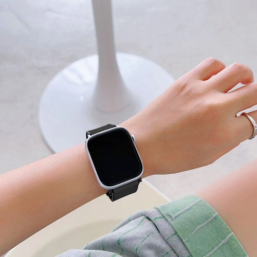 Magnetic Leather Watch Band For Apple Watch 38 41 42 45 49 mm Series 9 8 7 6 5 4 - Picture 5 of 28