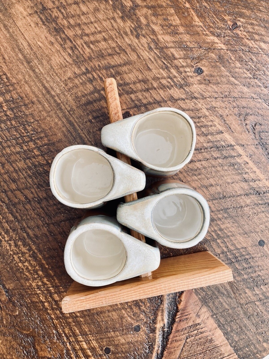 Rodolfo Padilla Vintage Stacking Mugs Signed!