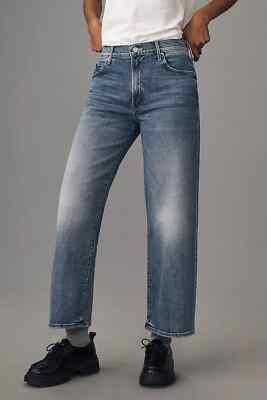 Mother Maven Ankle Wide Leg Jeans Anthropologie Toil & Trouble Mid Rise 27 NEW