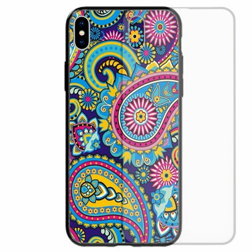 For OPPO Series - Paisley Pattern Tempered Glass Back Case Mobile Phone Cover #2 - Picture 10 of 10