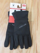 Spyder Womens Tech Touchscreen Breathable Fleece Gloves Black S/M