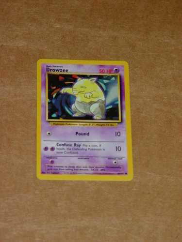 Pokemon Basic Drowzee Pound 50 HP 1999 49/102 Excelente Estado - Imagen 1 de 5