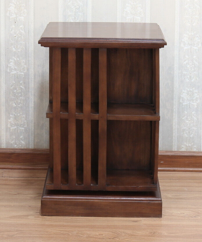 Mahogany Revolving Bookcase / Rotating Bookcase 8 Sections Antique