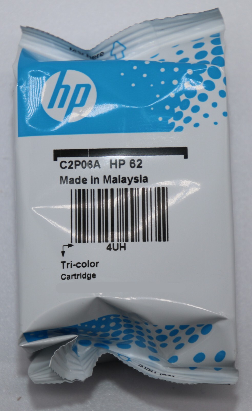 HP 62 Tri-color Genuine Ink Cartridge, C2P06AN