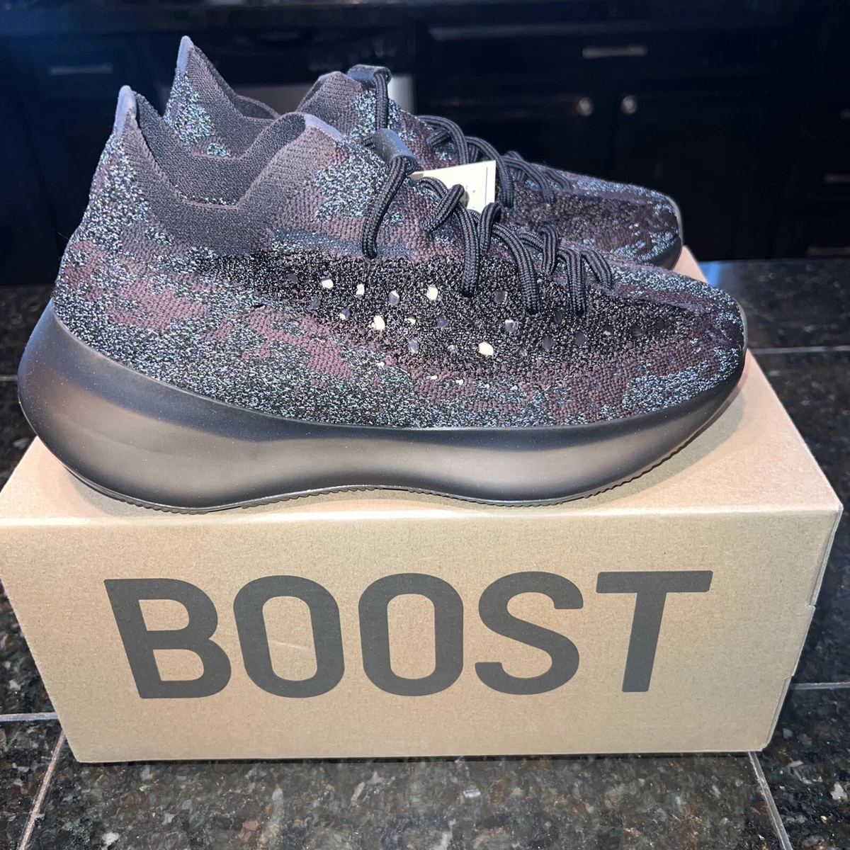 Yeezy 380 store onyx reflective