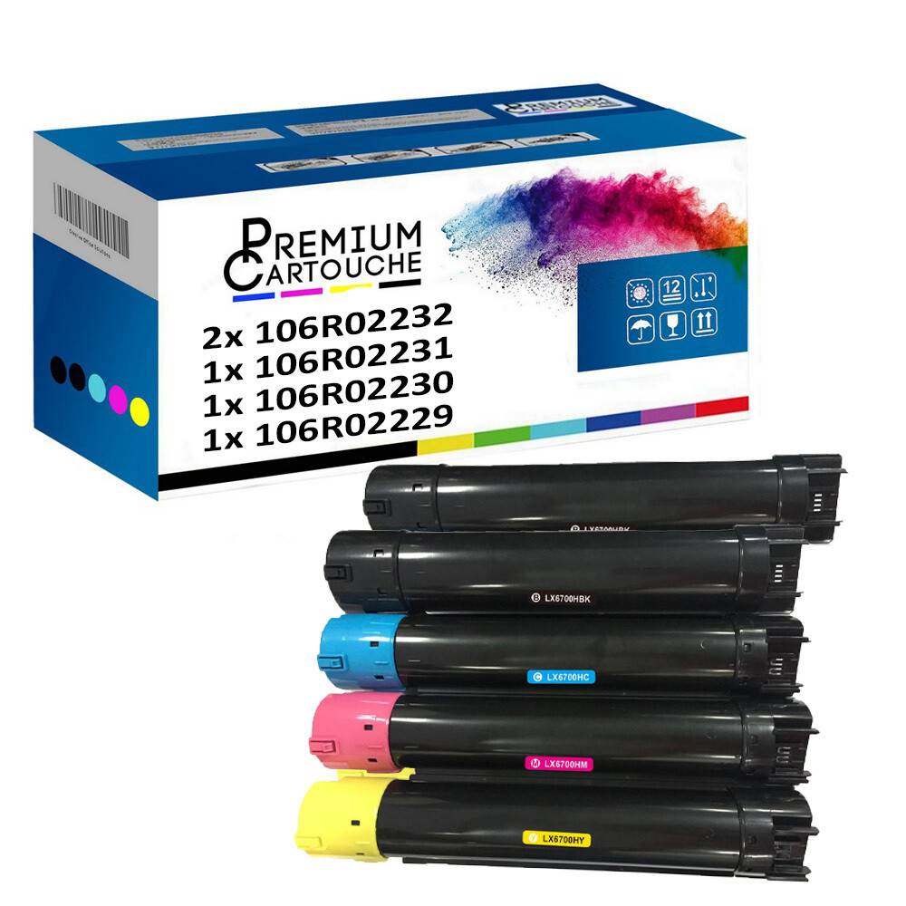 Toner 106R01510 pour l'impression de rapports d'activité avec pack 5 cartouches 106R01507