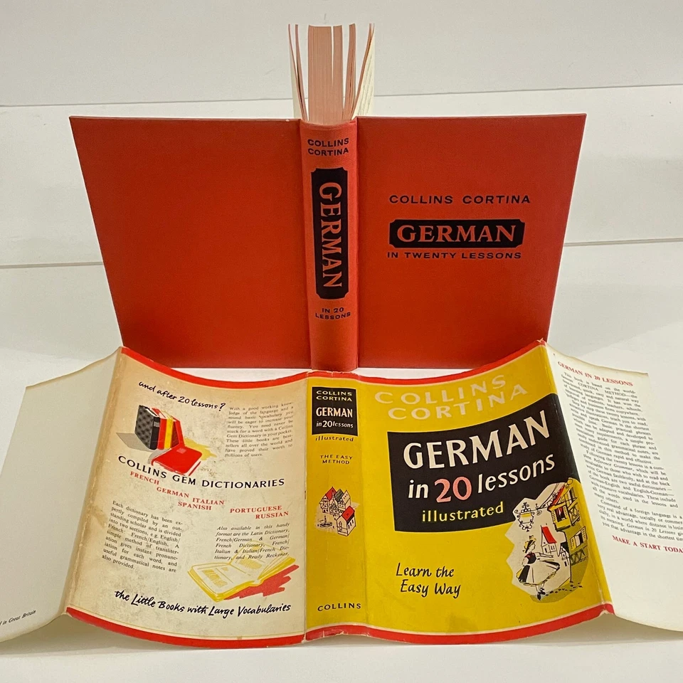 Collins Cortina GERMAN in 20 Lessons ; illustrated HC/DJ 1962 Cortina Method - Image 4 of 4