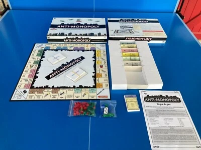Jeu de société ANTI MONOPOLY bon état University Games N°1 LIV GRATUITE - Photo 1/4