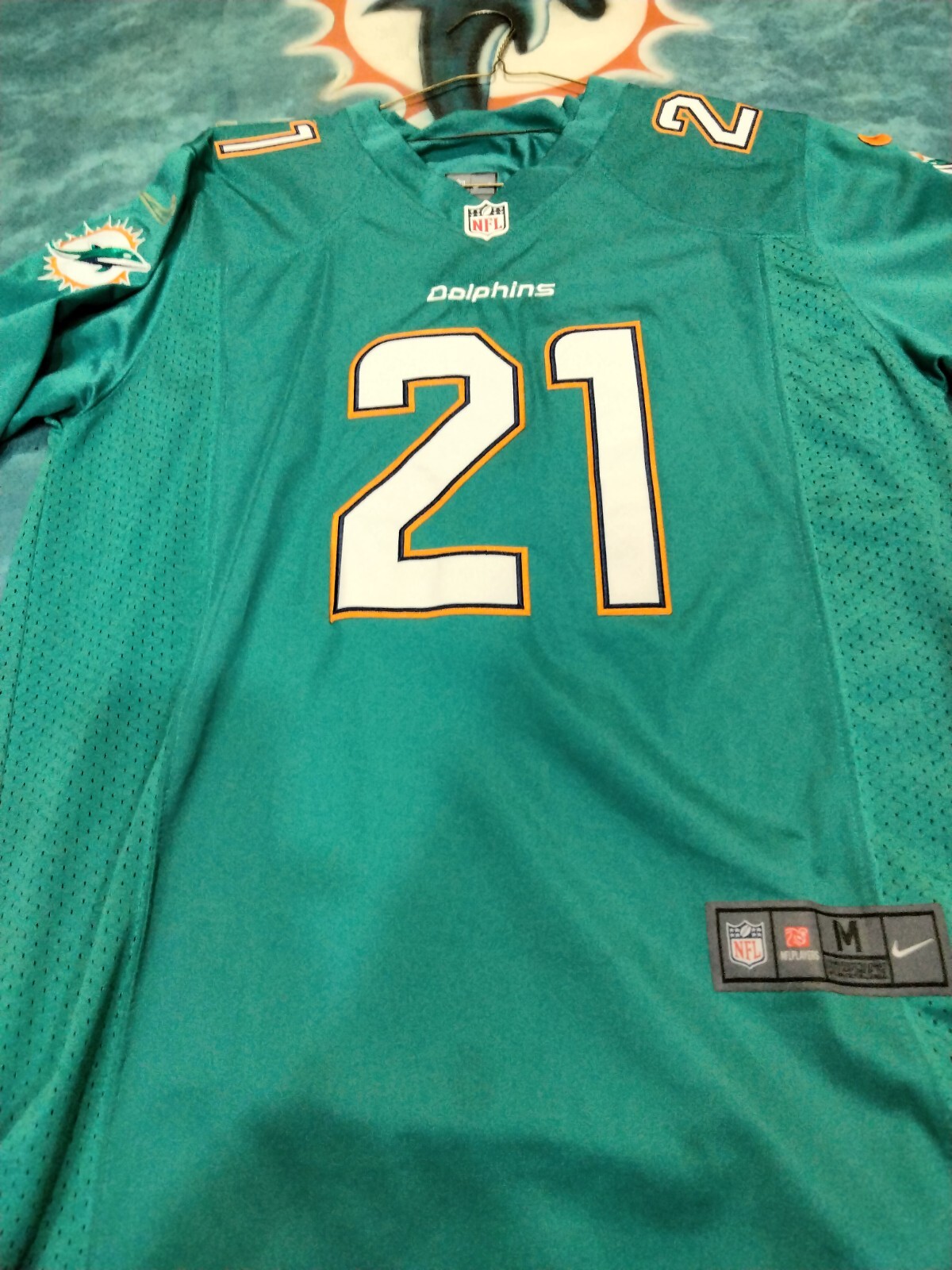 FILA Maglia Miami Dolphin Eric Rowe taglia media