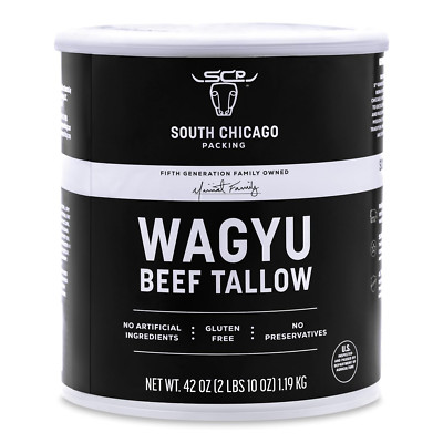 South Chicago Packing Wagyu Beef Tallow, 42 Ounces, Paleo-Friendly,Keto-Friendly