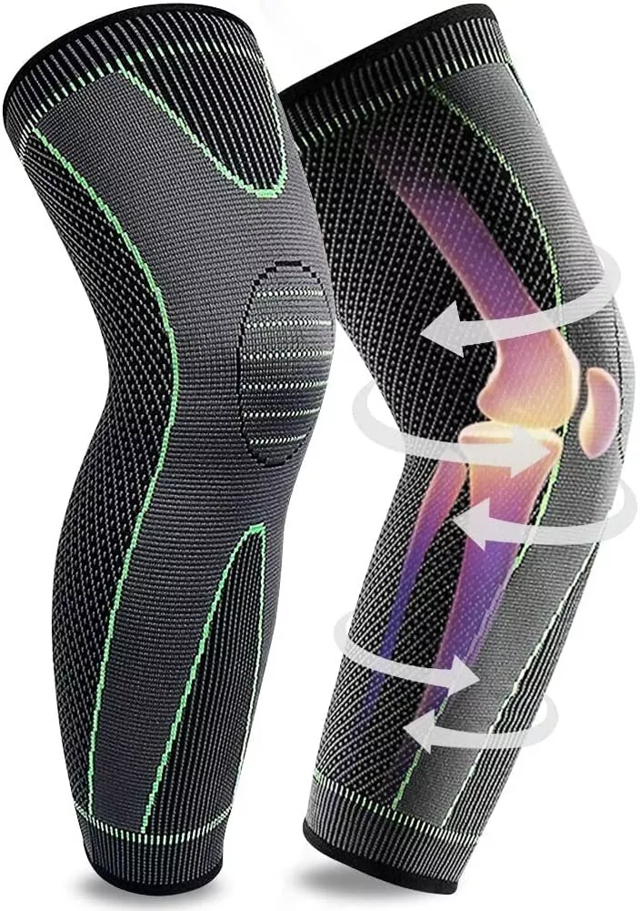 Knee Support Brace Compression Long Full Legs Sleeve Arthritis