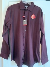 VAN HEUSEN Dress Shirt Mens 16-16 1/2 L Long Sleeve Regular Flex NWT  80