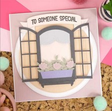 Window Frame Metal Cutting Dies Scrapbook Paper Craft Mould Blade Punch Stencils