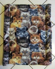 Large Refillable Fleece Cat Kitty Catnip Pad Mat Toy Organic Cat Nip Handmade