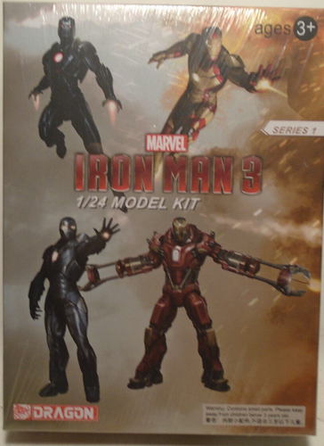 DRAGON MODELS #35102 IRON MAN 3 HYPERVELOCITY SUIT 1/24 NEW IN BOX - Picture 1 of 3