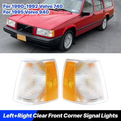 Parking Corner Light Signal Driving Lamp Clear For 1990-1992 Volvo