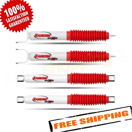 Rancho RS55371/RS55198 Set of 4 Front & Rear RS5000X Shock Absorbers