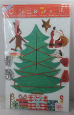 Christmas Tree Kit- Decorative Tree Craft with Santa, Reindeer  Gifts- New 