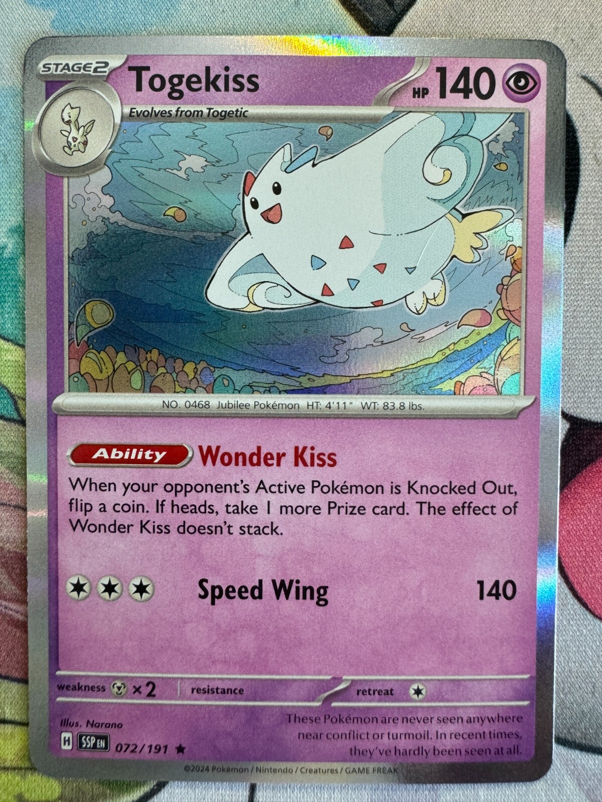 Togekiss Holo English Pokemon TCG BKK62