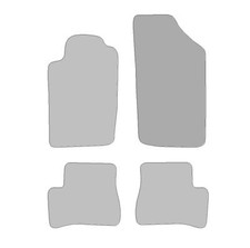 Fußmatten-Set für Peugeot 206+ (2009-2013) Hit anthrazit