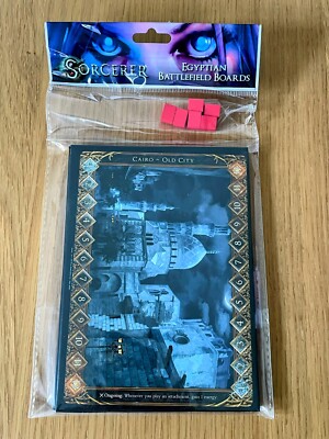 Sorcerer Card Game EGYPTIAN BATTLEFIELD BOARDS White Wise Wizard Games - Sealed