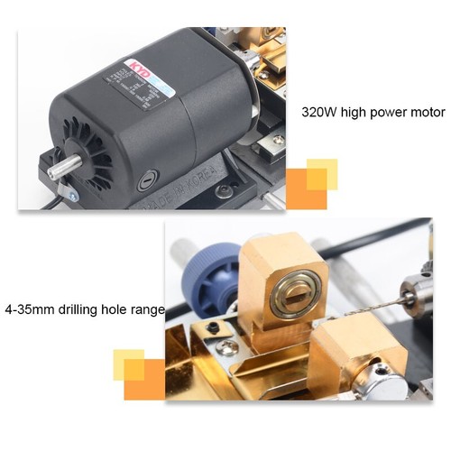 Perforadora de perlas 320W Joyería Punzonadora de piedras Perla Perla Taladro 220V - Imagen 5 de 6
