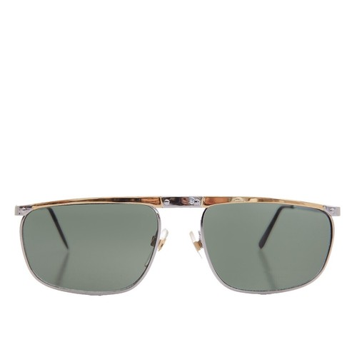 Palm Angels Silver Lala Rectangular Glitter Sunglasses Brown  display picture 2