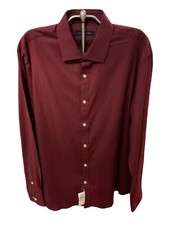 NEW Tommy Hilfiger Men s Slim Fit Stretch Sz. XL Burgundy Cotten Blend