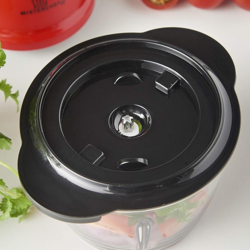 Misterchef Multipurpose Mini Food Chopper Blender Food Processor. Red - 1.5L - Picture 5 of 7