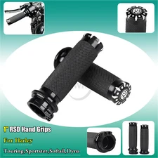 RSD 1" CNC Hand Grips Handlebar For Harley Electra Street Glide FLHX FLHT FLHTCU
