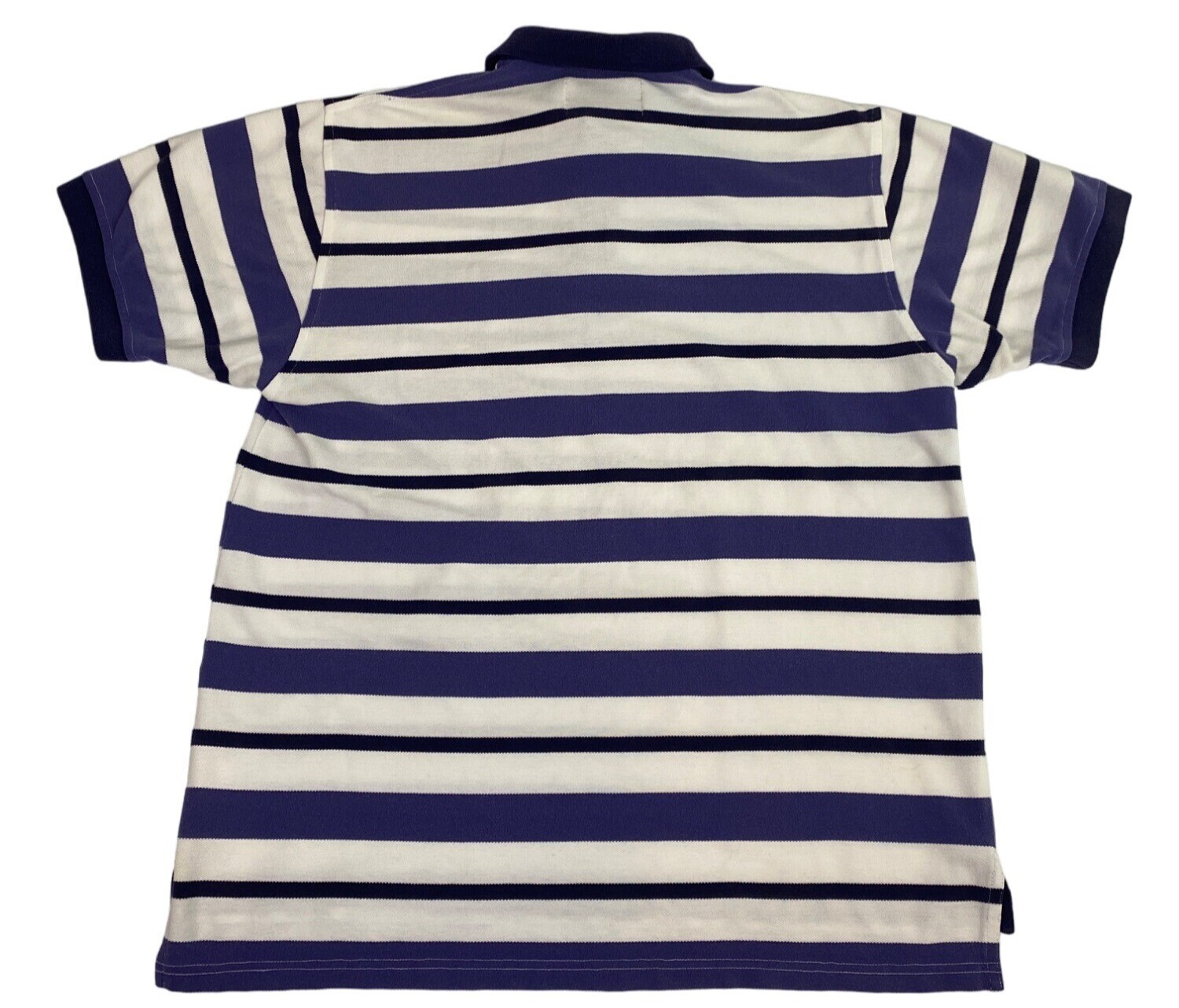 FILA Polo uomo Savile Row L bianca blu nera a righe manica corta colletto