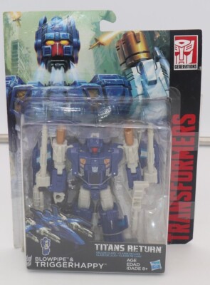 Transformers Titans Return Triggerhappy + Headmaster Blowpipe deluxe class -New-