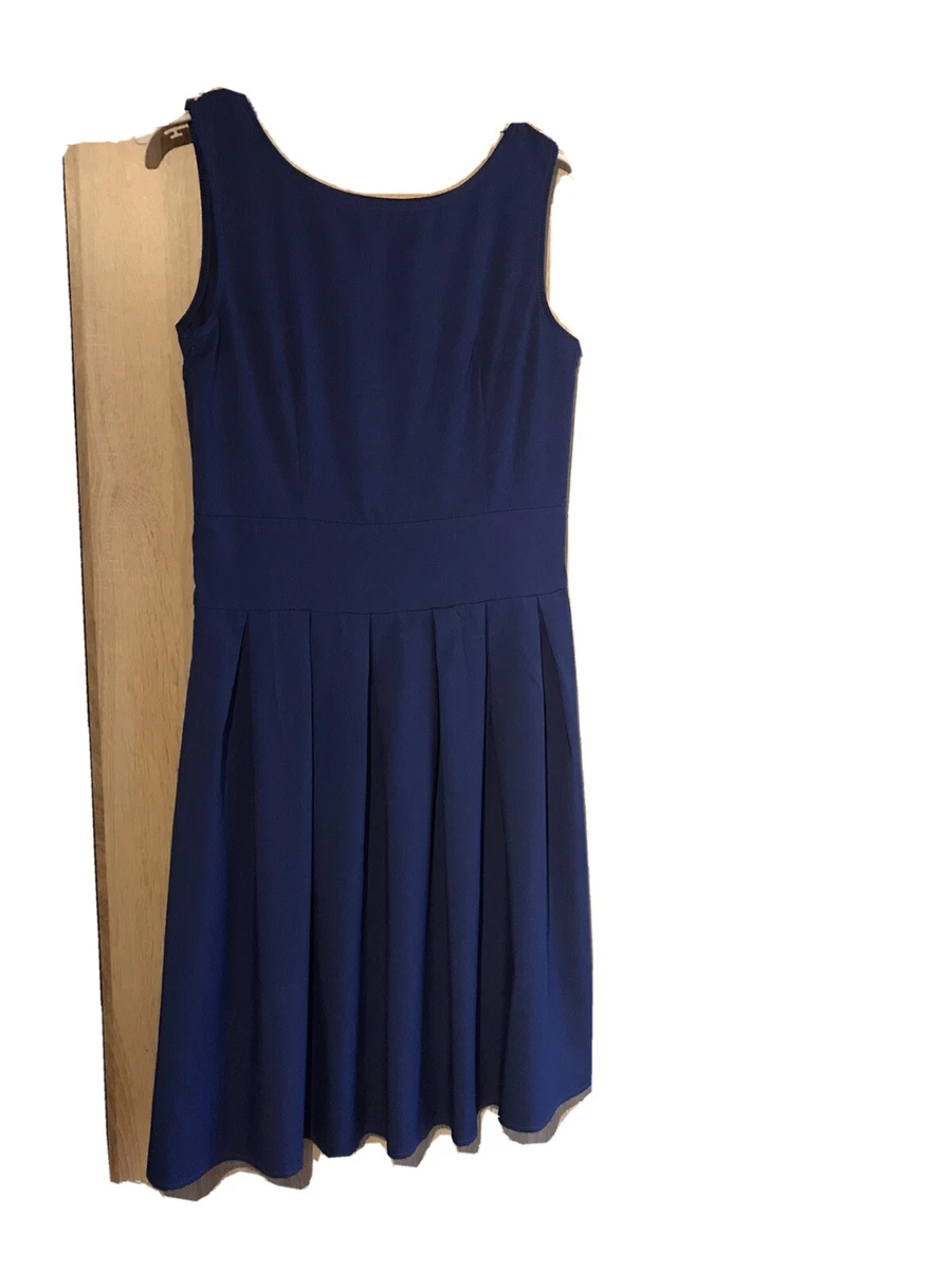 Abito Donna Stile Anni '50 – Vintage Maniche Corte – Blu – Taglia XXL