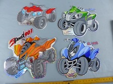 Lot de 4 autocollants QUAD DINLI SPEED 901 DL 801 802 502 Aufkleber VINTAGE C22