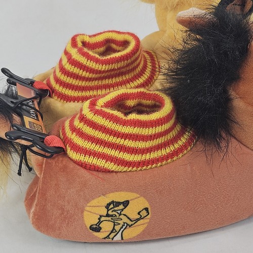 Disney's Lion King Toddler Sock Top Slippers Pumbaa & Simba Boys Sz 11-12 Plush - Picture 8 of 11