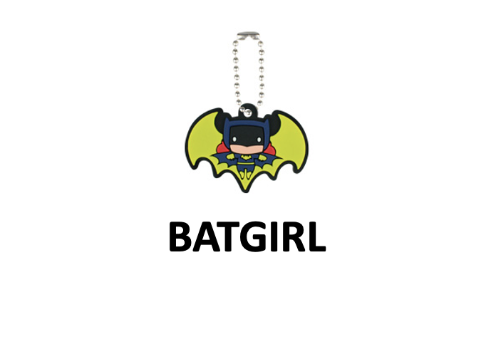 DC Comics Chibi Rubber Keychain - BATMAN JOKER WONDER WOMAN