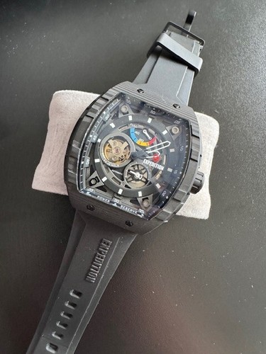 EXPEDITION CARBON TITANIUM Automatic Watch Skeleton Style Black - Picture 4 of 5