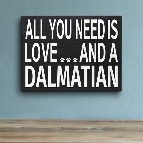 Letrero de madera dálmata JennyGems regalos amor y un dálmata, decoración dálmata - Imagen 6 de 10