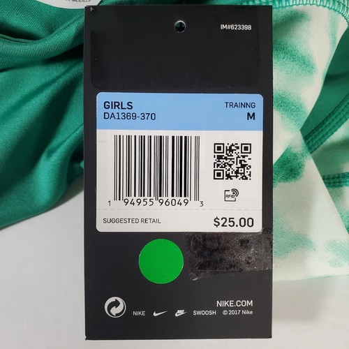 Nike Youth Girl's Trophy Green Tie-Dye Dri-Fit Training Bike Shorts -Select Size - Picture 8 of 15