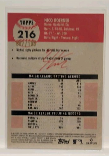 Lot of 3 - 2022 Topps Chrome Platinum Lux Hoerner Anderson Atomic Refractor /100 - Picture 5 of 7