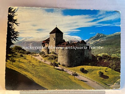SCHLOSS VADUZ LICHTENSTEIN postcard postcard travelled 60s