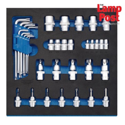 Draper 63512 TX-STAR Screwdriver Insert Bits & Keys in 1/2 Drawer EVA Insert