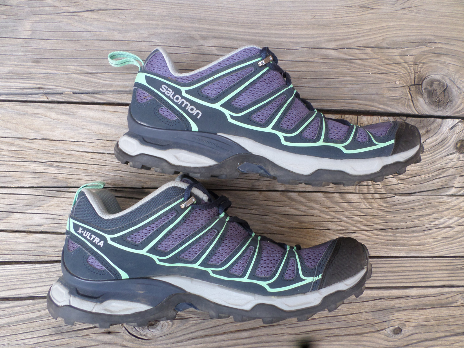 Scarpe da trekking Salomon X Ultra basse viola verde trail donna 10