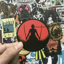 100Pcs Anime Stickers Luffy Skateboard Laptop Luggage Decals Pack for One piece