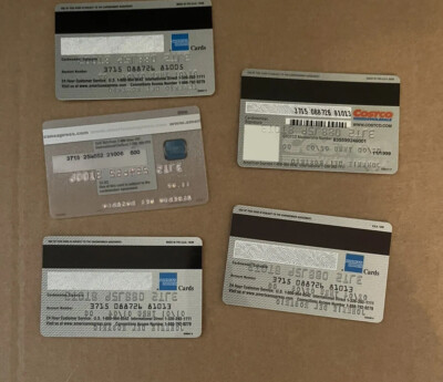 Five (5) AMERICAN EXPRESS Credit Cards Expired Collectible
