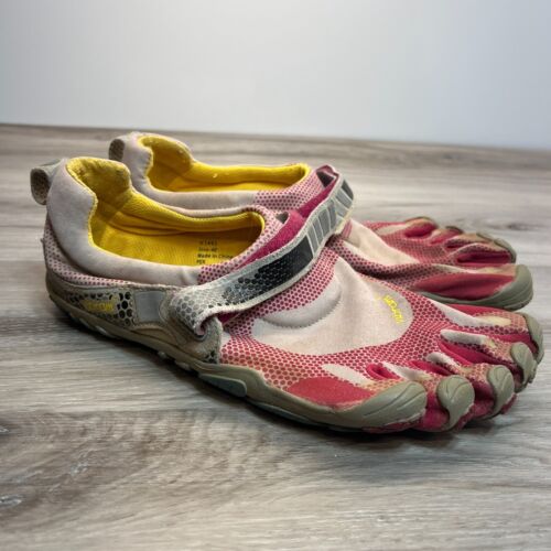 Vibram FiveFingers W3493 grau rosa Barfuß Minimalis Schuhe EUR 40 US 8,5-9