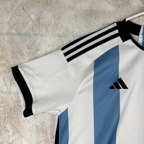 Adidas Argentina Soccer Jersey Home AFA Short Sleeve Mens Extra Large Blue White - Picture 3 of 14