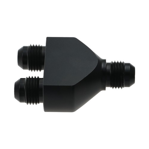 Aluminum Y Adapter Fittings - 6 AN to-6 AN X 2 Parallel Exit-6AN to Dual 6AN - Picture 9 of 11