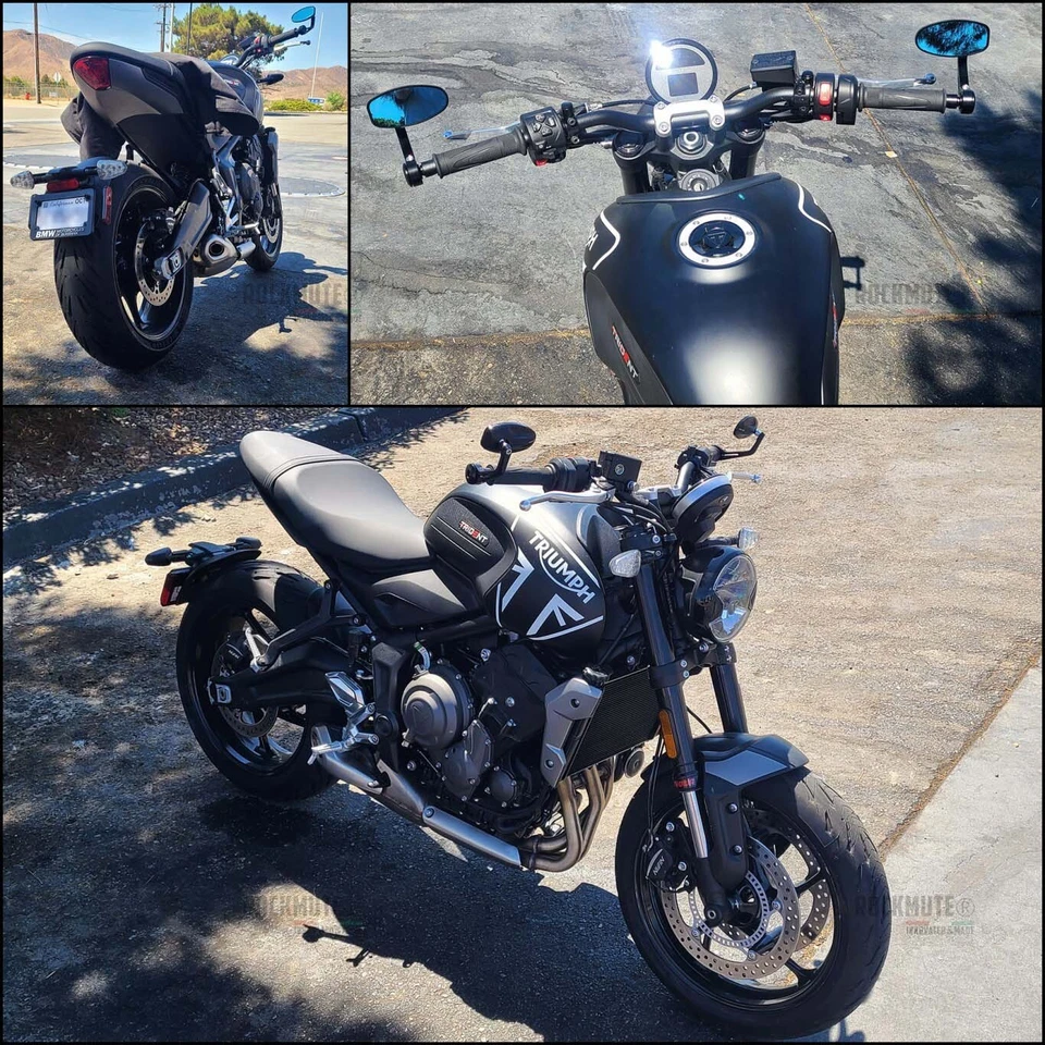 Vintage Round Mirrors Adjustable Pair For Aprilia SR125 SR150 SR160 SR50 SR50R - Image 2 of 4