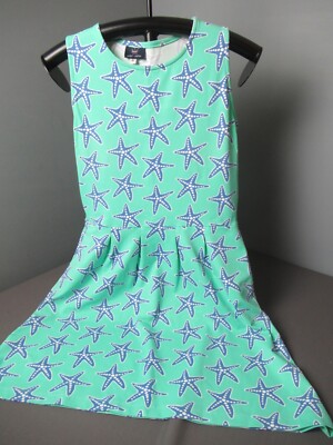 Sailor Sailor Dress Mint Green with Star Fish Size S 348 h4 ck